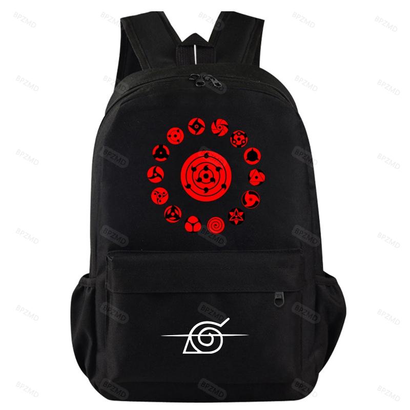 Anime Backpack School Backpacks for Teenagers Akatsuki Itachi Sharingan Cosplay Boys Girls Laptop Bags Travel Rucksack
