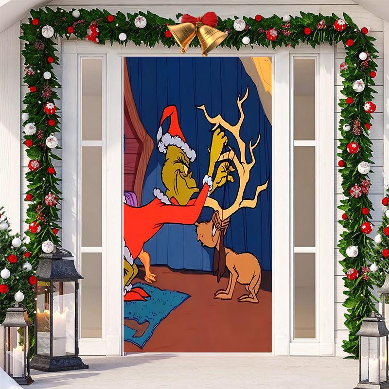 

Green Legend Christmas Door Hanging Cloth Decor 35.4 x 78.74 inches