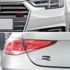 1Pc R Metal Car Front Grille Emblem Stickers Rear Trunk Side Badge Decals For Golf 8 R LINE Beetle Passat Tiguan Jetta