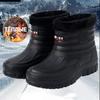 Zimní Udržující Teplo Pánské Bavlněné Boty Plyšové Nadměrné Velikosti Sněhové Sněžnice Venkovní Pohyb Ležérní Sněhové Boty Venkovní Boty na Mytí Auta