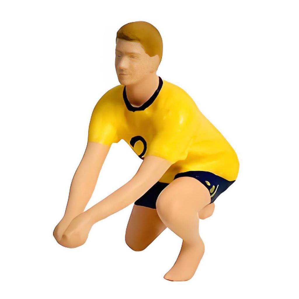 1:64 Scale Hand Painted Resin Collectible Figure Miniature Model Accessories Realistic Beach Volley Figure Model Gift