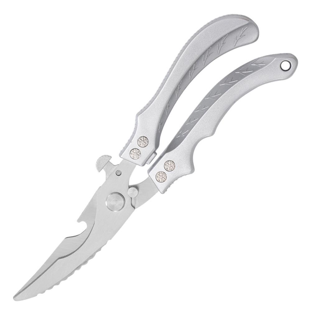 Multipurpose Stainless Steel Chicken Bone Scissors with Aluminum Handle