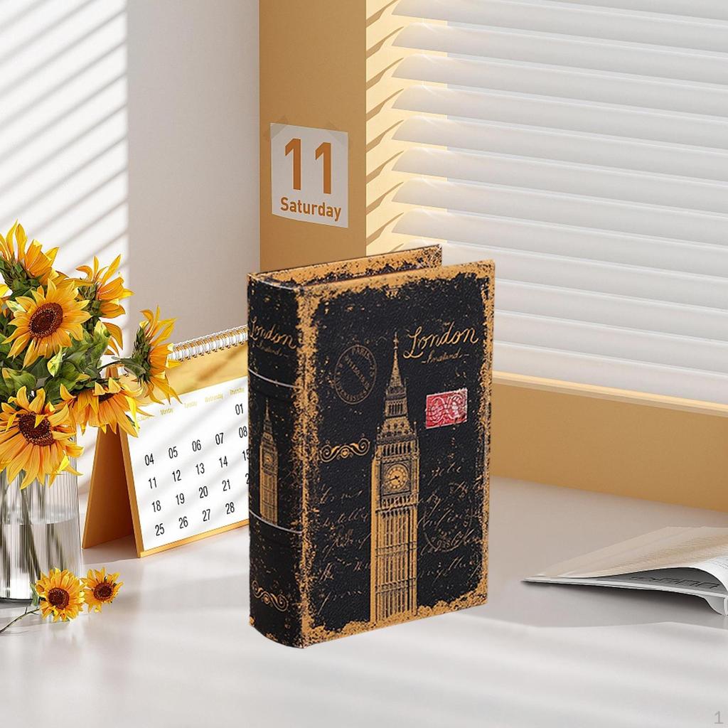 Simulation Book Model Miniature Storage Box Luxury Jewelry Case for TV Cabinet Hotel Bedroom