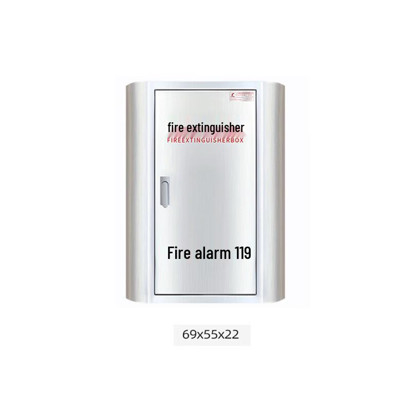 Brangdy Stainless Steel Fire Extinguisher Cabinet For 2x 8kg Extinguishers