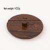 Diamond Pattern Cotton Pad Organizer with Wooden Lid - Multi-Purpose Desktop Storage Box