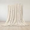 Spitzen-Schleifen-Strick-Flanell-Decke Warm Weich Halloween Weihnachten Sofa Warm Gemütlich Dekoratives Dekor Geschenk für Alle Jahreszeiten