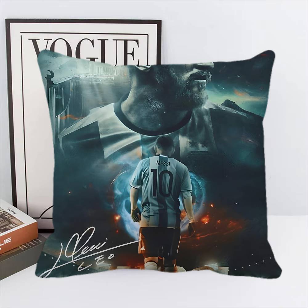 

Футбольная звезда Л-Лионель М-Месси Наволочка Квадратная Подушка Спальня Диван Подушка для Отдыха и Комфорта Автомобиль Гостиная Домашний Декор 16x16Inch