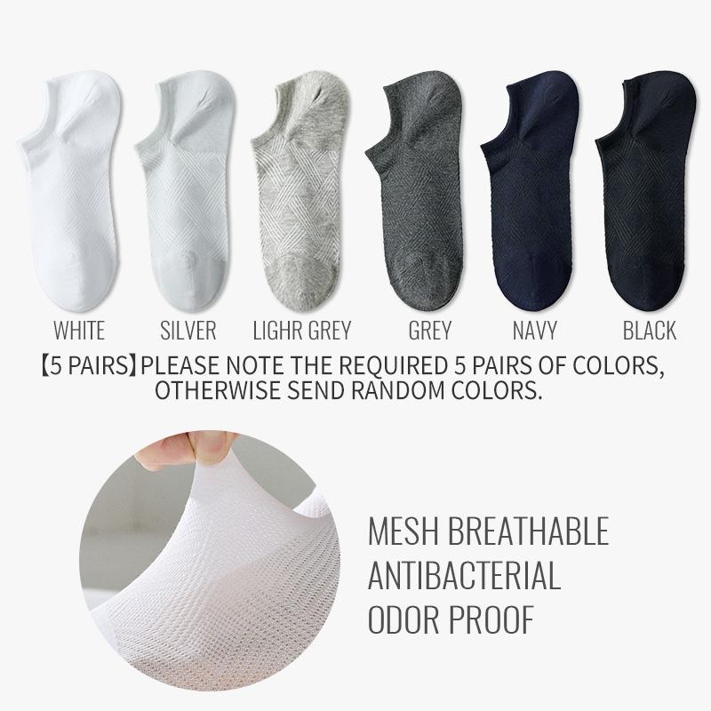 

Короткие носки MiiOW из чистого хлопка, мужские спортивные, нескользящие, невидимые, до щиколотки, летние, антипотные, дезодорирующие, дышащие, деловые, деловые носки EU 39-45(US 7-10)