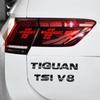 1Pc 3D ABS TIGUAN V6 V8 TSI TDI Car Letter Logo Sticker Tail Bumper Badge Auto Rear Trunk Emblem Styling Accessories