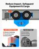 Manual Trolley, 3 Ton Load Capacity, Push Beam Trolley with Dual Wheels, Adjustable for I-Beam Flange Width 63 mm to 203 mm, Heavy Duty Carbon Steel