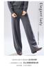 Cashmere and Wool Knitted Casual Pants for Women