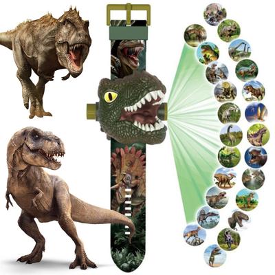 1PCS Dinosaurier Projektion Leucht Spielzeug kinder Projektor Taschenlampe Projektion Uhr Kamera Bedtime Story