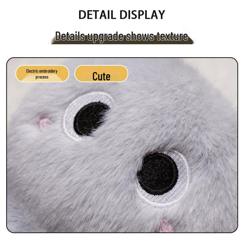 Cute Kitten Plush Toy - Comfort Doll for Girls and Desk Companion