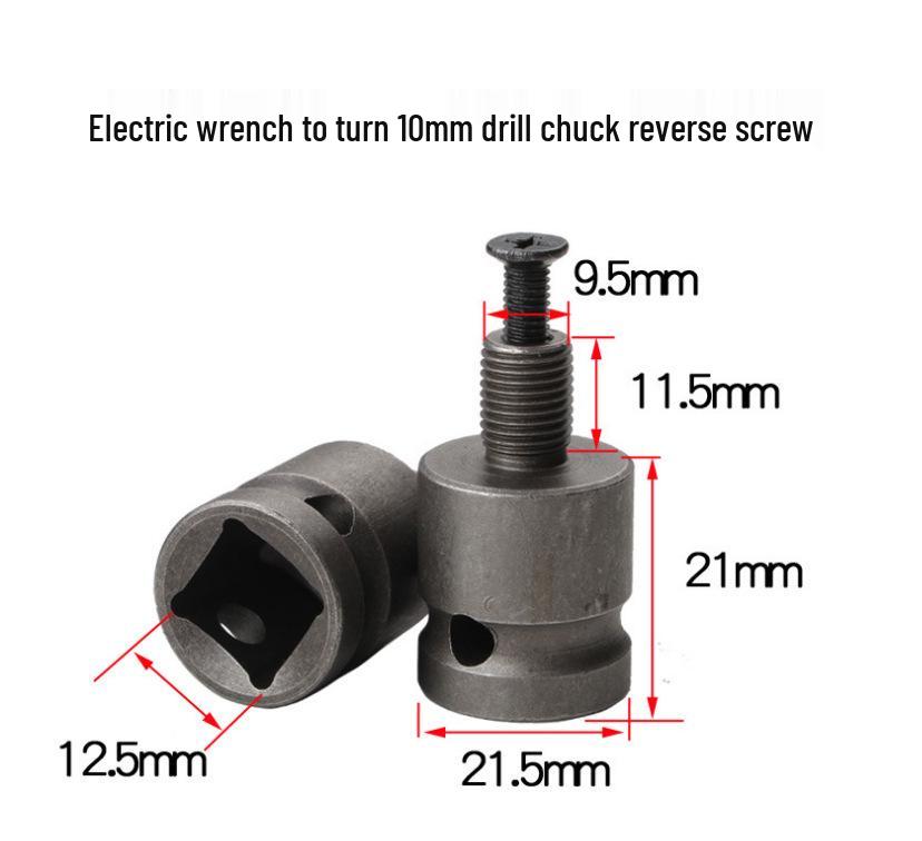 Multi-Function Electric Wrench Adapter: 1/2 To 1/4 Connection for Air Gun and Hand Drill