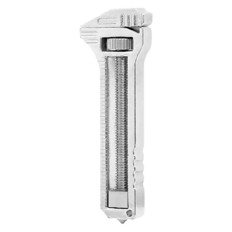 Ergonomic Aluminum Alloys Compact Keychain Pocket Wrench Tool For Bolt Tightening Nail Removal Beverage Opening Tasks