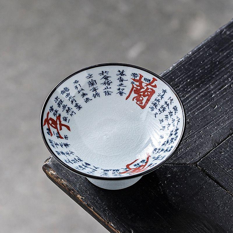 Chinese Blue and White Porcelain Fruit Plate Household Nut Biscuit Storage Plate Living Room Tabletop Sundries Storage Plate New