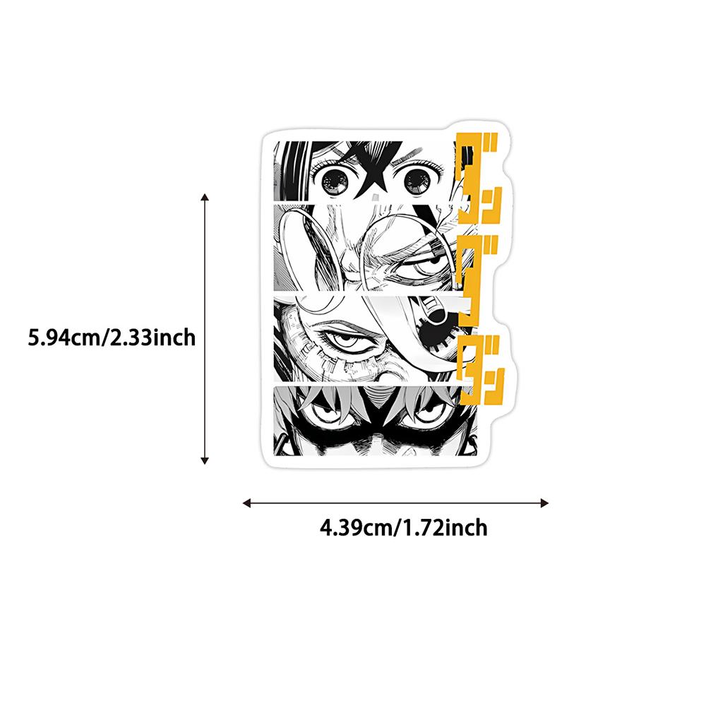 10/30/50pcs Japan Cartoon Momo Ayase DANDADAN Stickers Cool Anime Decals Waterproof DIY Luggage Phone Helmet Manga Sticker Toys
