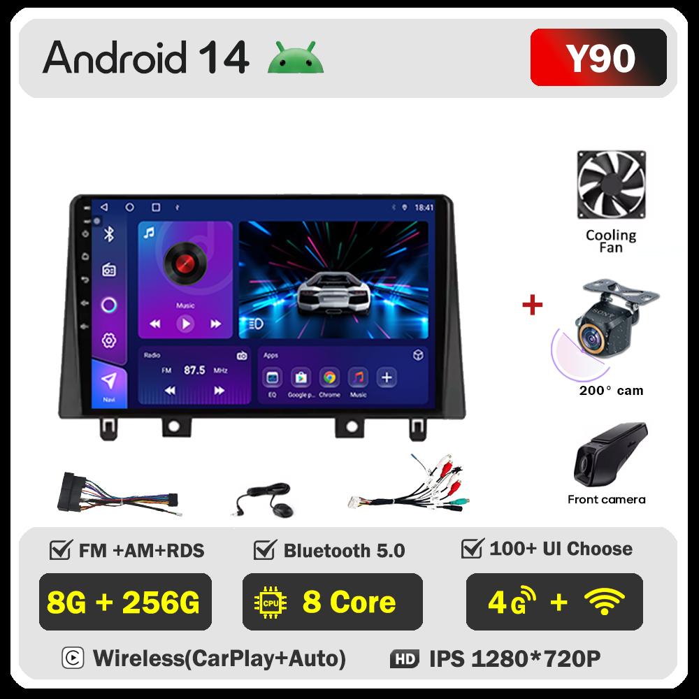 Android 14 Radio For JAC Refine S3 2017 2018 - 2019 Car Multimedia Video Player GPS Navigation  Intelligent Car Systems  5G Wifi