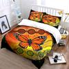 Butterfly Pattern Home Decor Set Soft Comfortable Duvet Cover Bedding Set Included 1*Duvet Cover & 2*Pillowcases, Gift