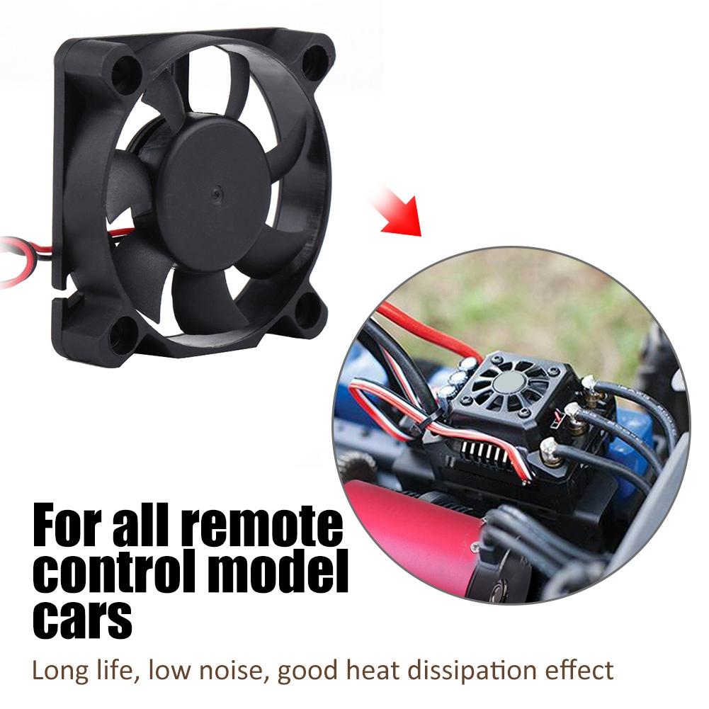 RC Motor Engine Cooling Fan Black DC Fan Car Parts