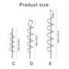 50Pcs Twist Lock Fishing Hook High Carbon Steel Spring Fishing Hook Swivels Spring for Saltwater Freshwater Fishing