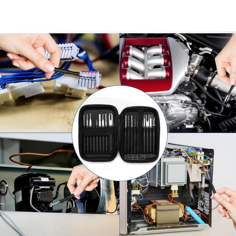 High Accuracy Aircraft Plugs Pin Extractor Kit Terminals Removal Tool Set Cfor Motorcycle & Auto Electrical Maintenance
