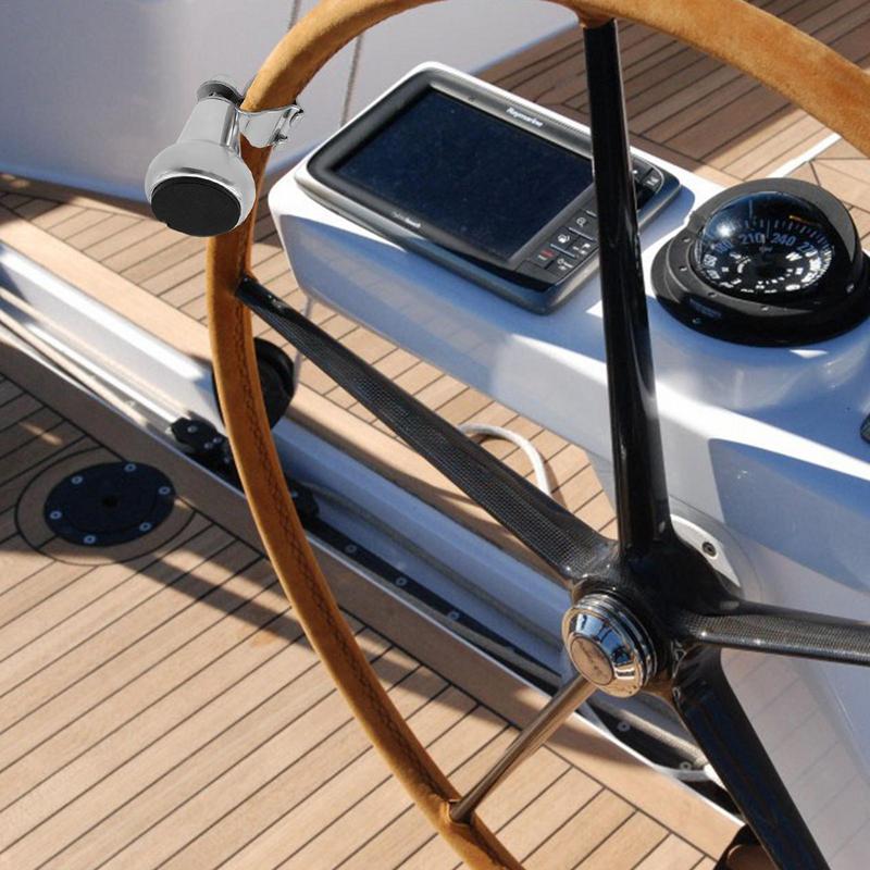 Boat Steering Wheel Ball 316 Stainless Steel Grip Knob Turning Helper Hand Control Ball Marine Steering Wheel Spinner Knob Aid
