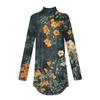 Tee Shirts For Women Fall Casual Long Sleeve Shirts Sweatshirt Vintage Printed High Neck Top Pullover