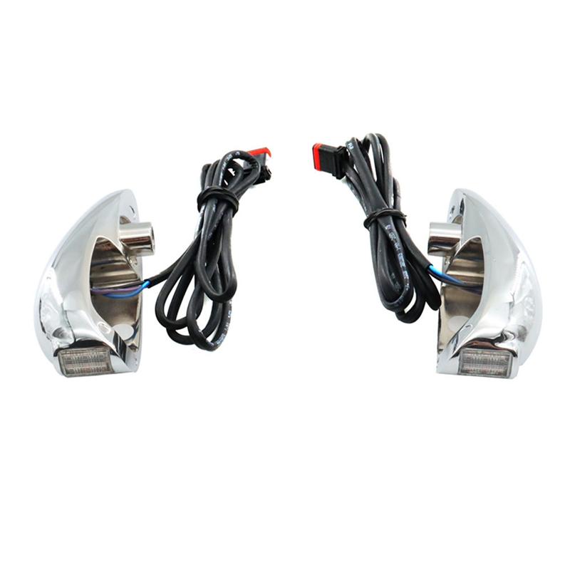 Motorcycle Accessories Running Signal Light Front LED Turn Signals For Davidson Road Glide FLTRX 2015- Black