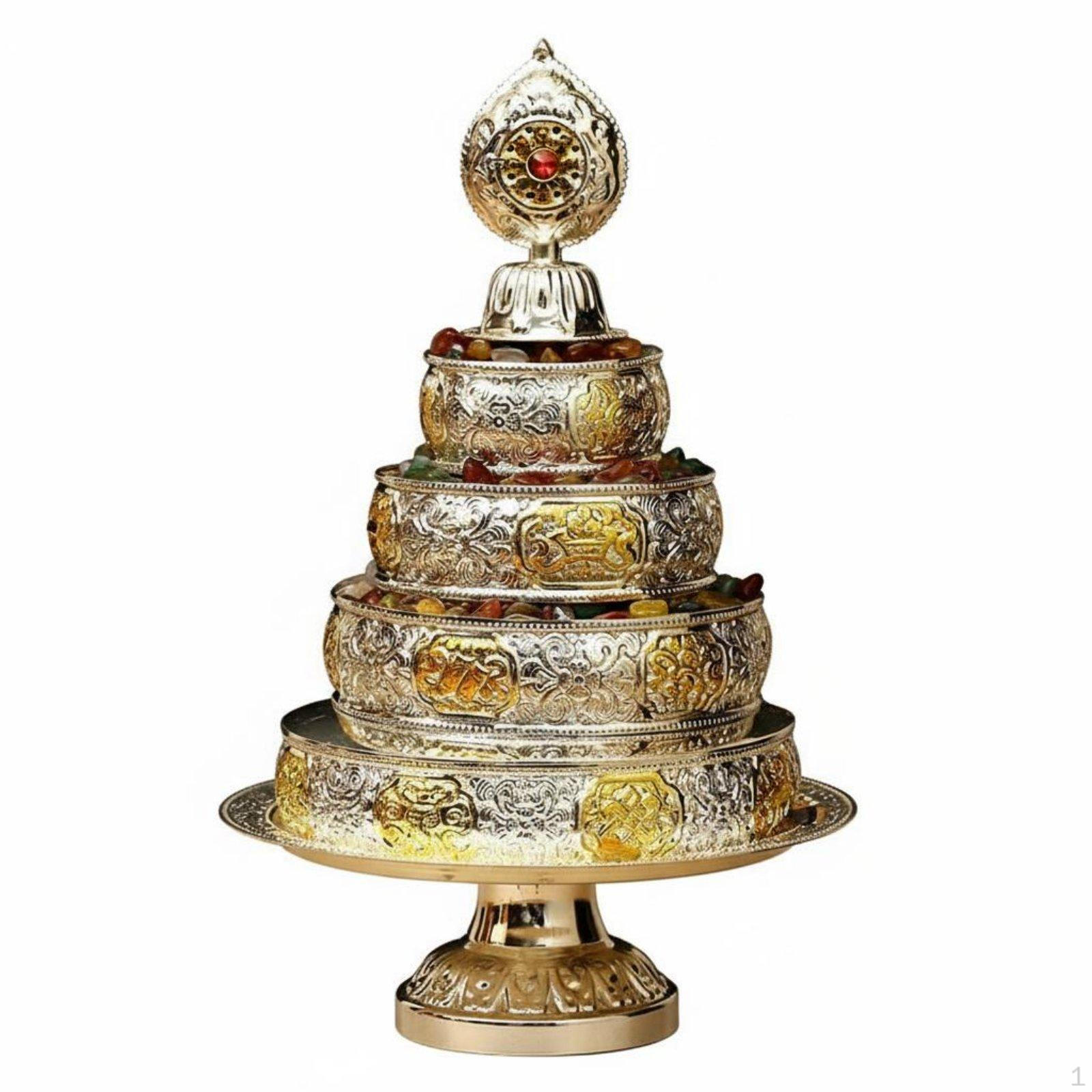 Tibetan Buddhist Mandala Plate Stackable Design