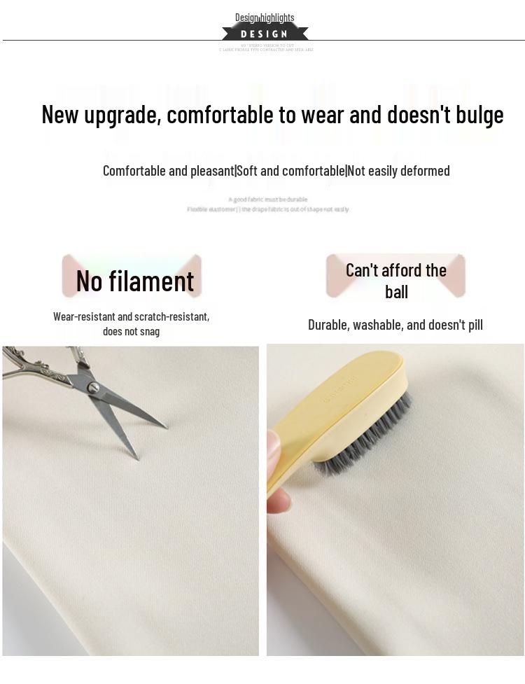 2026 Spring/Autumn New Style High Waist Slim Fit Wide Leg Straight Floor-Length Banana Pants