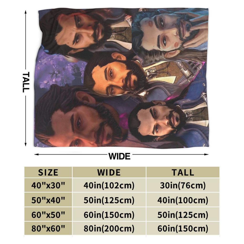 Dragon Age The Veilguard Lucanis Dellamorte Decken Fleece Lustige Warme Überwurfdecken für Zuhause Alle Jahreszeiten Outdoor