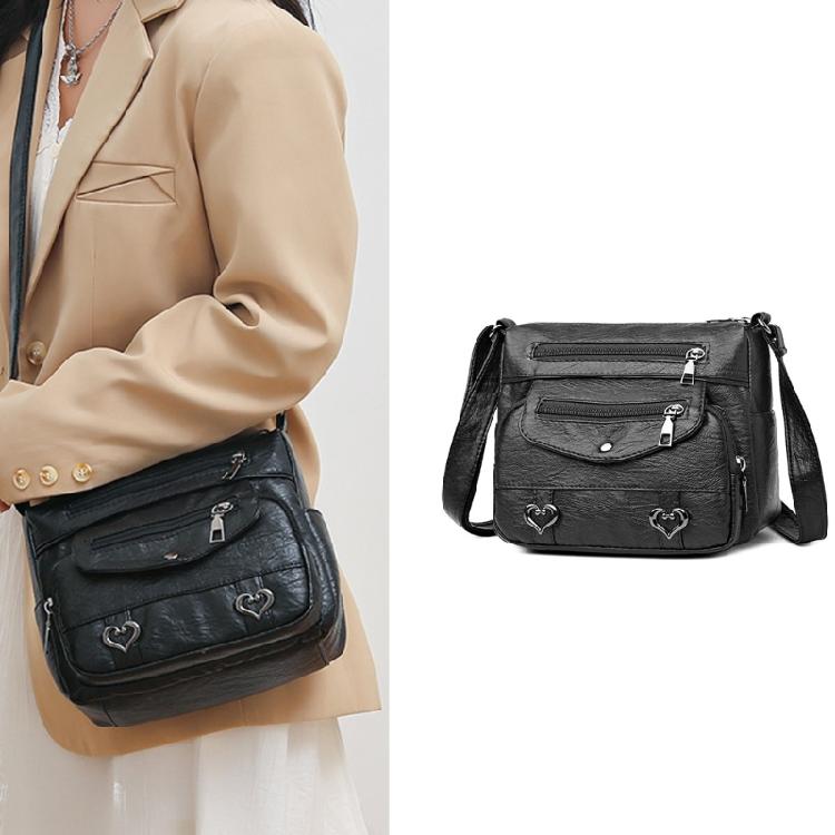 Shoulder Bag with Vintage Charm Practical & Fashionable Bag for Work or School