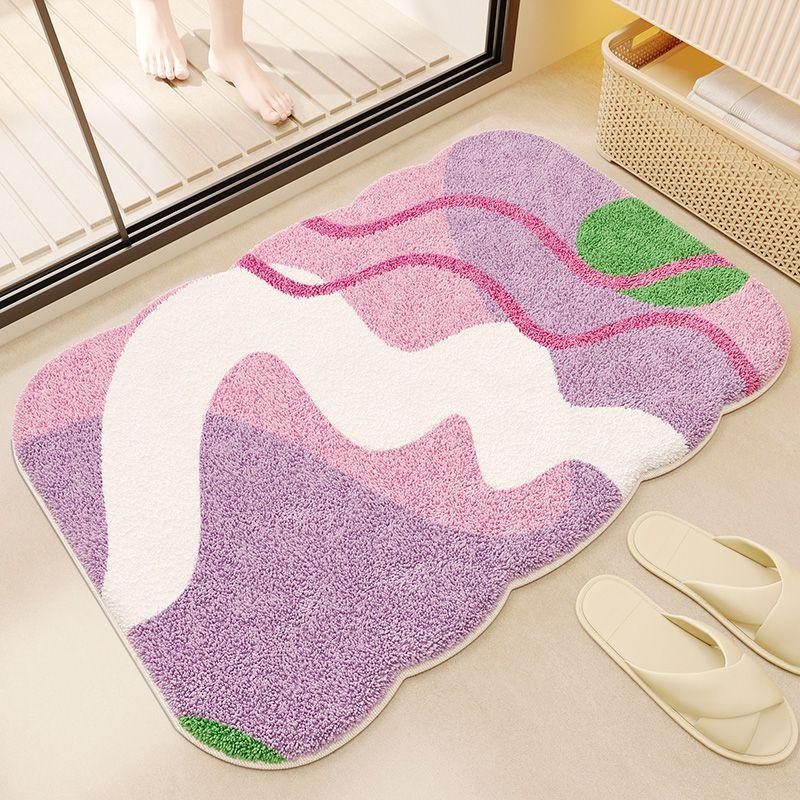 Dopamine bathroom door carpet floor mat toilet toilet water absorption non-slip dust removal foot pad imitation cashmere