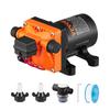 Water Diaphragm Pump, 13.25 liters, 55 PSI Rated Pressure (40-80 PSI Adjustable), 12.7mm MNPT Self Priming Sprayer Pump with Pressure Switch for RV