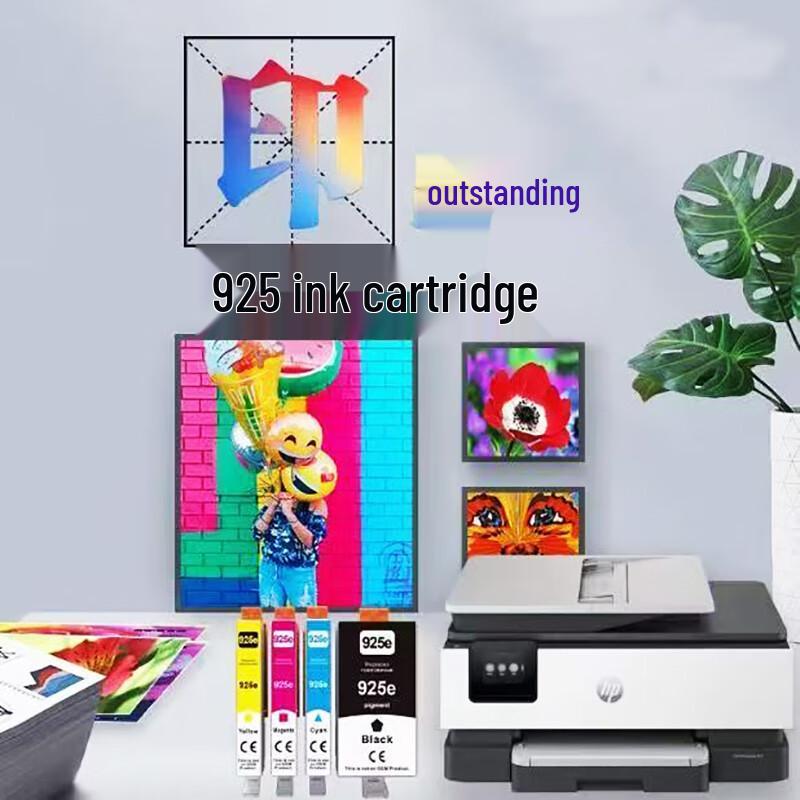 AnveloJ53 925 Color Ink Cartridge Set for HP 8120 Printer