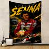 Ayrton Senna Racing Tribute Ontwerp Patroon. Patroonbehang voor slaapkamer en woonkamer huisdecoratie banken.