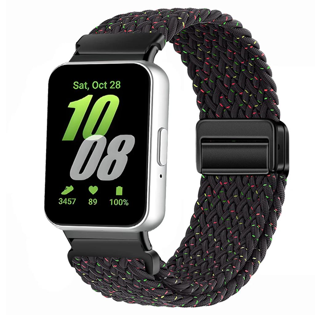 Magnetic Sport for Samsung Galaxy Fit 3 Watch Braided Strap Watchband for Samsung Galaxy Fit 3 Band Accessories Replacement