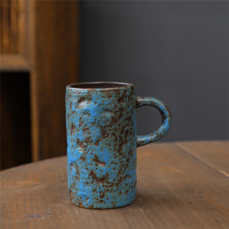 Cană Ceramică cu Glazură Schimbată în Cuptor Aprovizionare Personalitate Ceramică de Uz Casnic Ceramică Japoneză de Înaltă Calitate Ceramică Brută Cană de Apă Cană de Cafea Retro