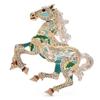 Running Horse Brooch for Women Enamel Animal Party Banquet Pins