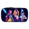 KPOP Girls Cartoon Pencil Case Elementary School Pencil Case Stationery Bag Children's Pencil Case Anime Print