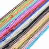 5pcs 1.5 2.0 2.4mm Length 65cm Gold Bronze Silver Colors Plated Ball Beads Chain Necklace Bead Connector For Charms Base Tray