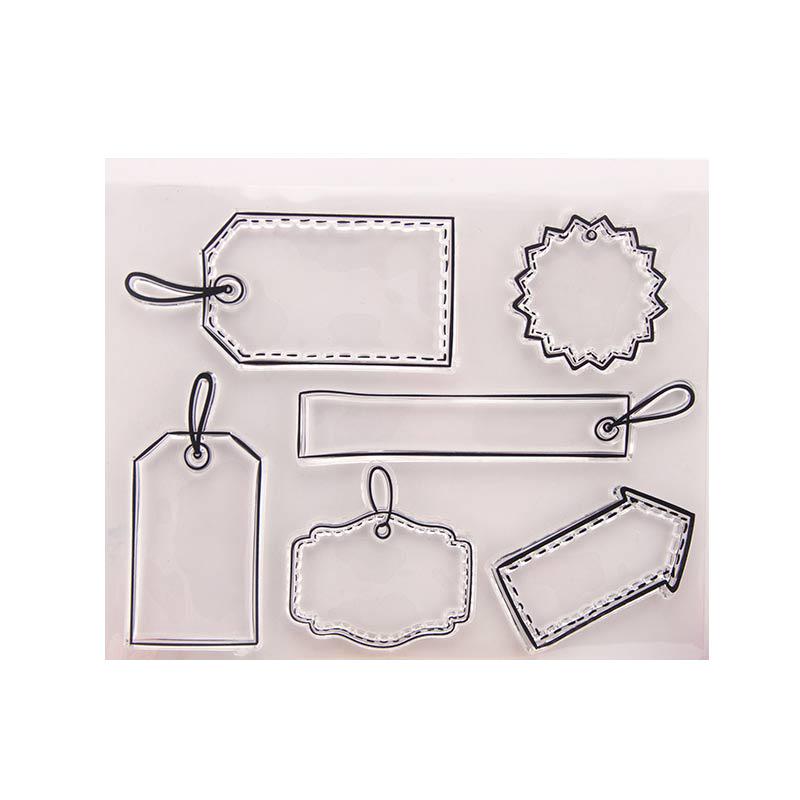 1pcs Travel Label Tag Note Transparent Clear Silicone Stamp