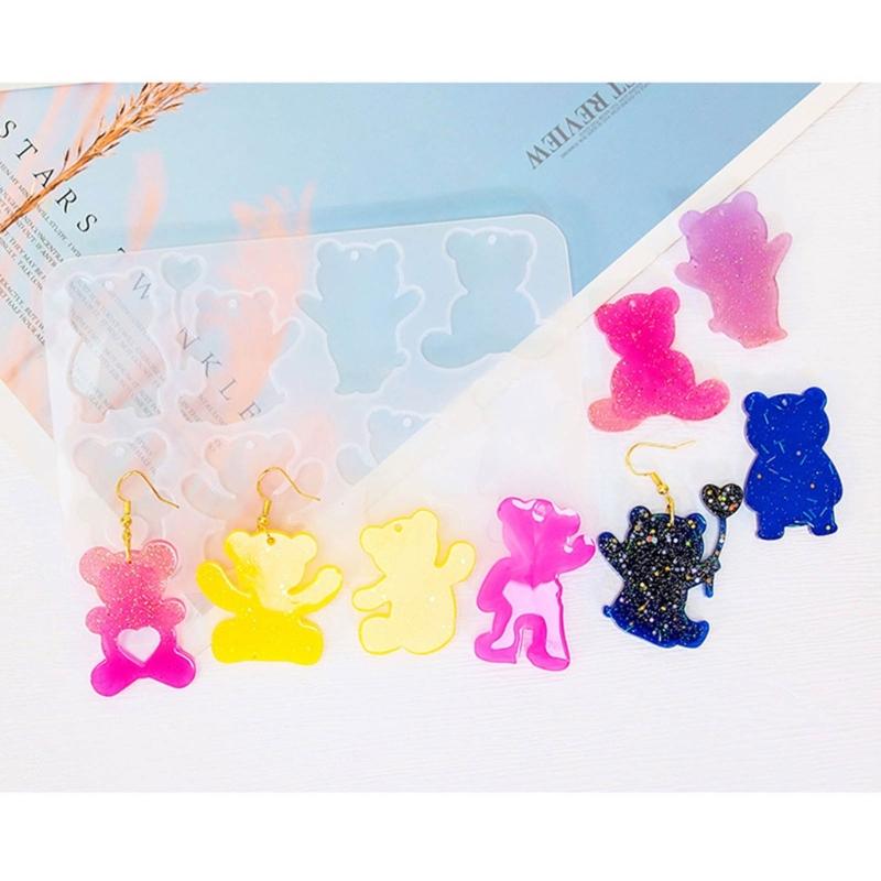Crystal Resin Silicone Mold Geometric Animal Molds for Earrings Listing Jewelry Making Charm DIY Necklace Pendant Molds