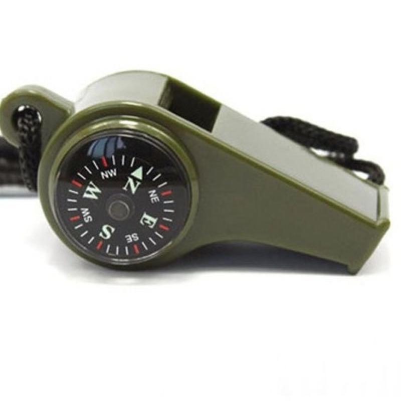 Outdoor whistle Plastic multi-functional three-in-one whistle, life-saving whistle Compass thermometer whistle, referee whistle