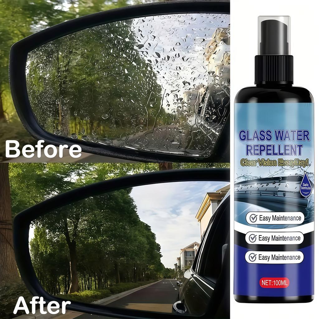 Hydrophobic Treatments Water Repellant Sprayer Universal For Auto Windshields Enhances Visibility 100ml Waterproof Sprayer