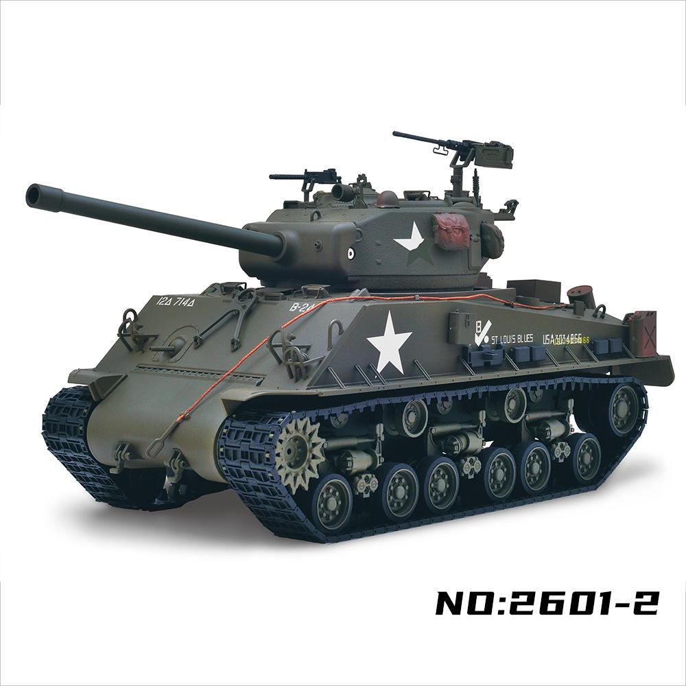 New Rc Battle Tank Wwii Us M4A3 Sherman Full Metal 1 16 Scale 2 4Ghz Remote Control Military Model For Adult Hobby Collectors