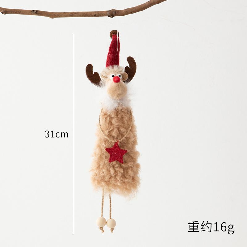 Neujahrs-Engelspuppe Weihnachtsbaumschmuck Anhänger Hängende Weihnachtsdekoration für Zuhause Navidad 2025 Weihnachtsmann Weihnachtsgeschenk