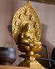 Sitzender Yakushi Nyorai Buddha 18cm Shuun Rinzai Takaoka Bronzeguss Nyorai Statue, (vergoldet/24k Gold), Bildhauer Makita, Modell „Tendai, Shingon,