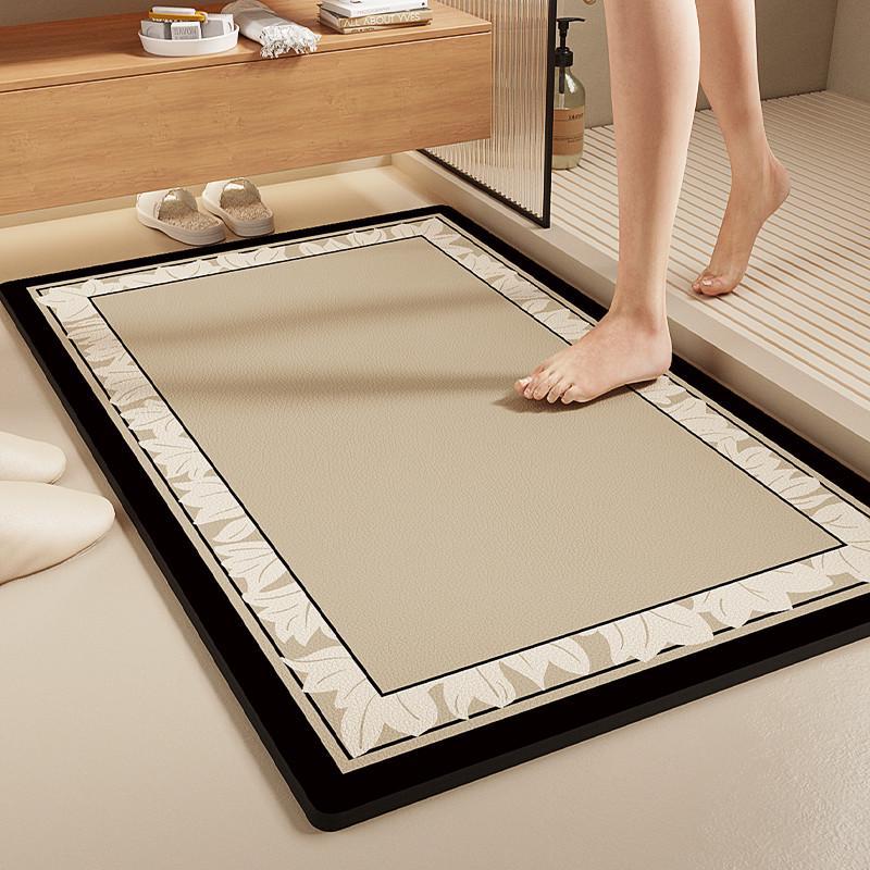 Diatom Mud Floor Mat Dirt-resistant Bathroom Floor Mat High-end Quick-drying Water-absorbing Pad Bathroom Anti-slip Pad Easy-to-maintenance Foot Mat